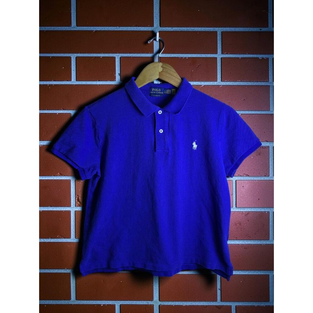Polo Ralph Lauren Boys Large Classic Fit Polo Shirt Blue White Pony